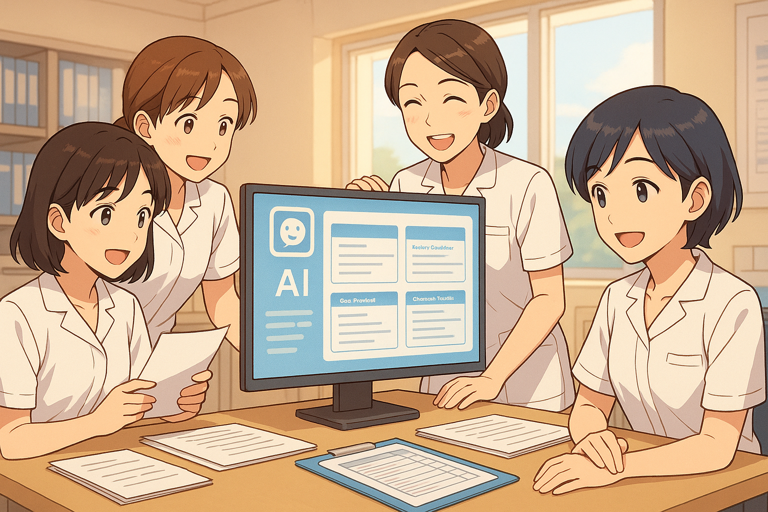 1日15分の省力化！ 看護記録・連絡ノートをAIで時短する手順書